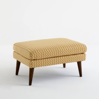 Пуф Винтажный Smon единый размер желтый LA REDOUTE INTERIEURS  фото, kupilegko.ru